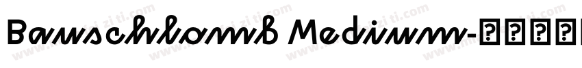 Bauschlomb Medium字体转换